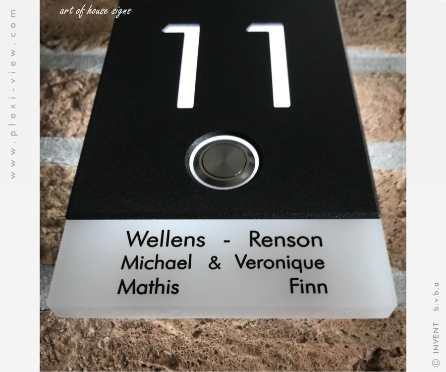 DOORBELL LED AVANT HOUSE SIGN & NAME